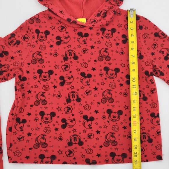 Disney Pullover Hoodie Womens Medium Mickey Mouse All Over Print Kidcore Cartoon - Picture 5 of 7